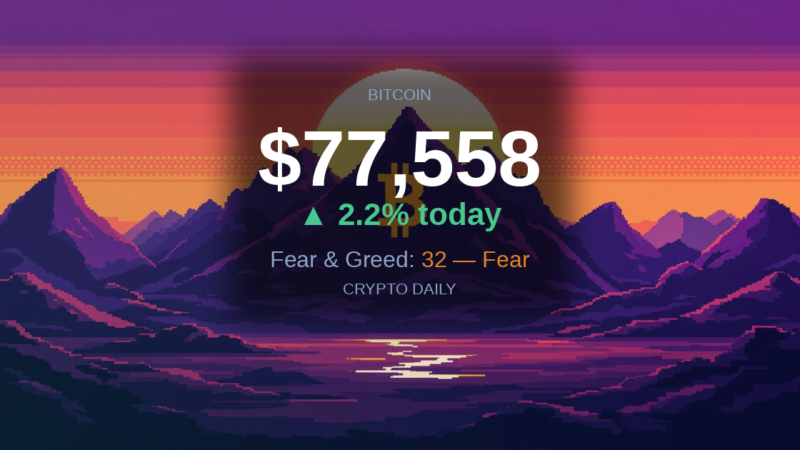 Crypto Daily 2026 04 22 Am – 22 April 2026: Bitcoin Climbs Back Above $77,000 as Markets Stage Broad Recovery
