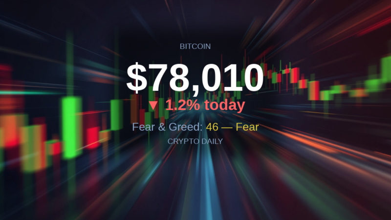 Crypto Daily 2026 04 23 Eve – 23 April 2026 Evening Update: Bitcoin Steadies Near $78K as Ethereum Leads Altcoin Drag