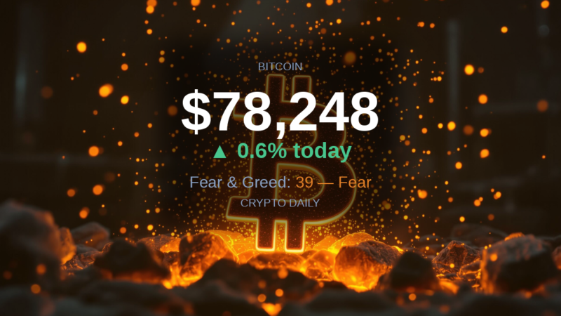 Crypto Daily 2026 04 24 Pm 1 – 24 April 2026: Bitcoin Pushes Back Above $78K as Sentiment Refuses to Budge