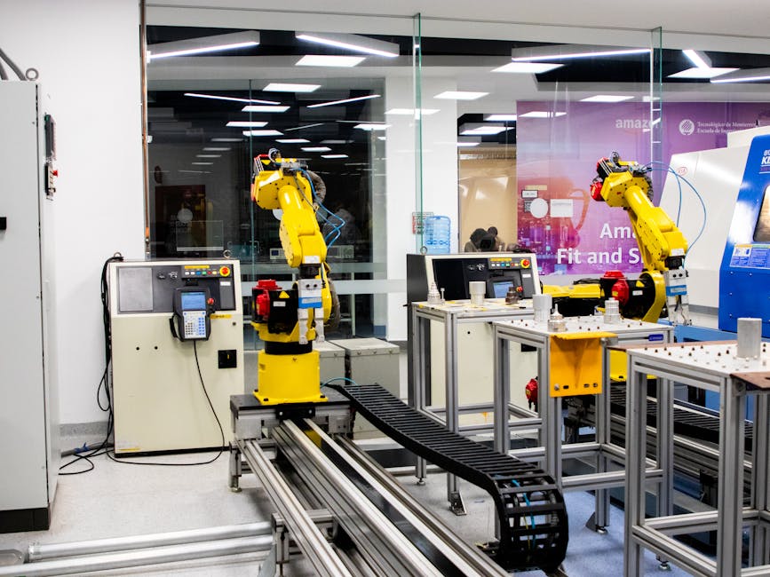 Warehouse technology showing automation and robotics at work