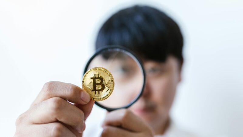 Proof of stake validator staking cryptocurrency on a laptop