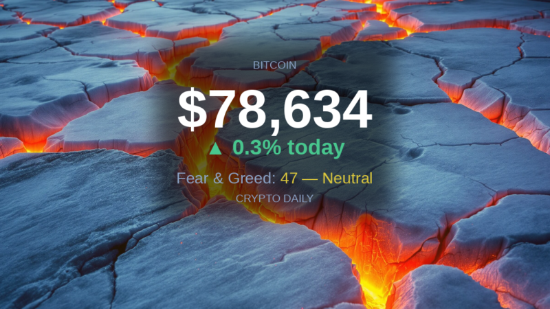 3 May 2026 PM: Tron Outpaces a Quiet Sunday Tape as Bitcoin Pins at $78,600