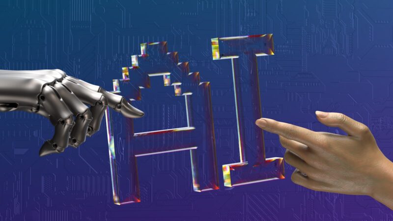 Abstract AI decision pathway showing how explainable AI helps people inspect model outputs