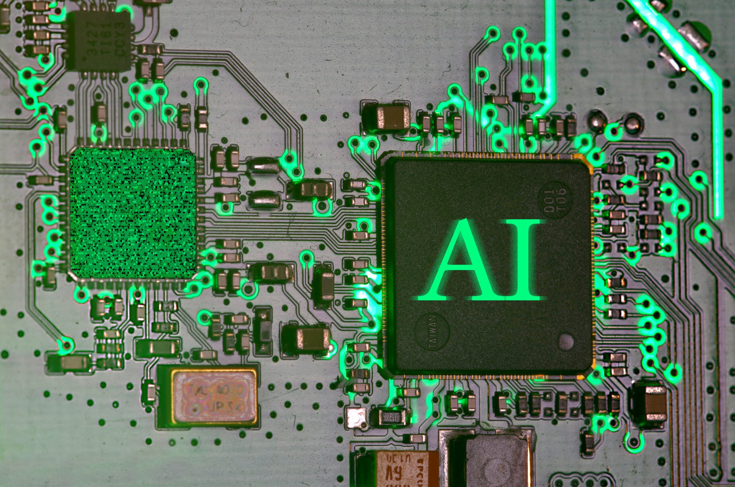 Digital healthcare technology with AI data visualisation
