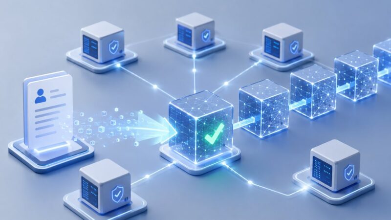 Abstract blockchain network representing liquidity pools and token price shifts.