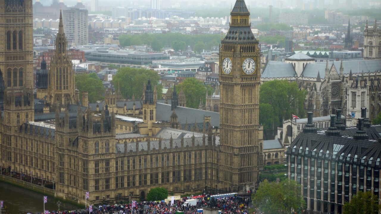 UK government building and Union flag representing UK crypto regulation timeline for Cristoniq readers