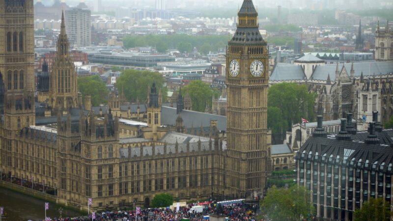 UK government building and Union flag representing UK crypto regulation timeline for Cristoniq readers